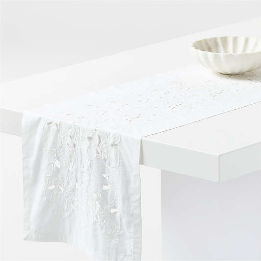Embroidered Lace 120" Table Runner