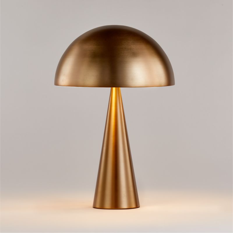 Lachlin Brass Mushroom Table Desk Lamp + Reviews