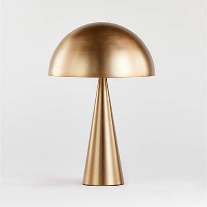 Lachlin Brass Mushroom Table Desk Lamp, Crate And Barrel Table Lamps Canada