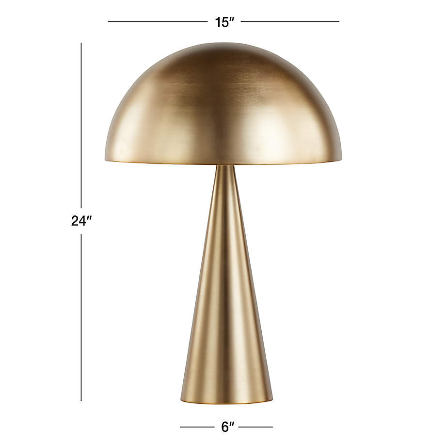 Gold brass table store lamp