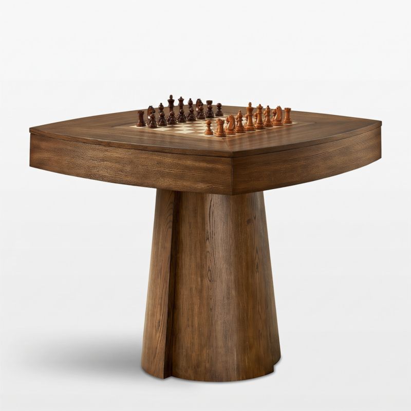 Ladera 40" Oak Wood Chess and Game Table - image 6 of 9