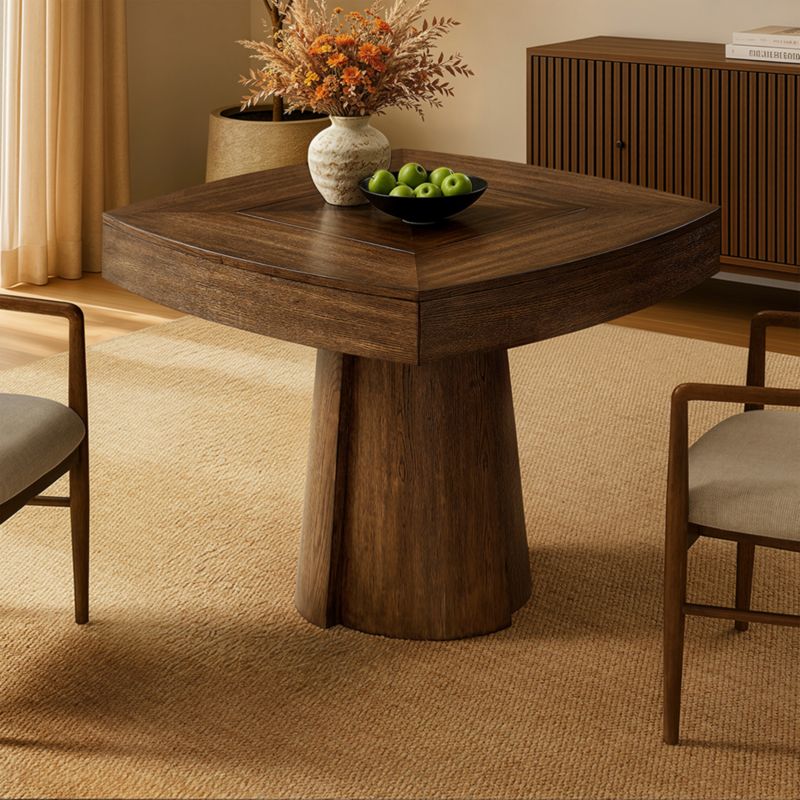 Ladera 40" Oak Wood Chess and Game Table - image 1 of 9
