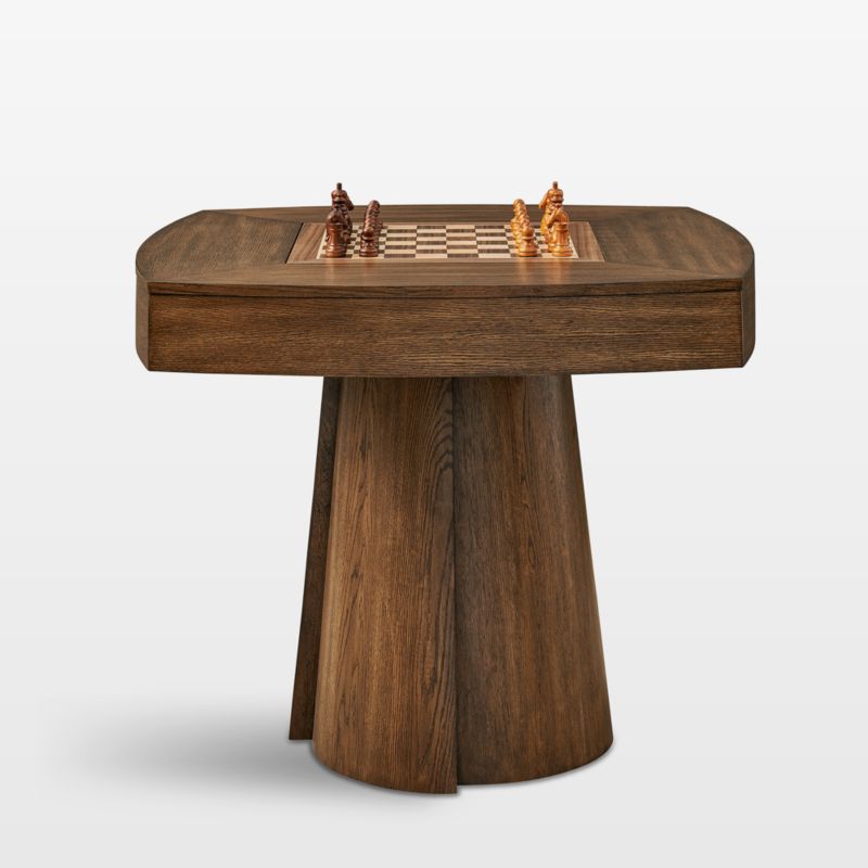 Ladera 40" Oak Wood Chess and Game Table - image 8 of 9