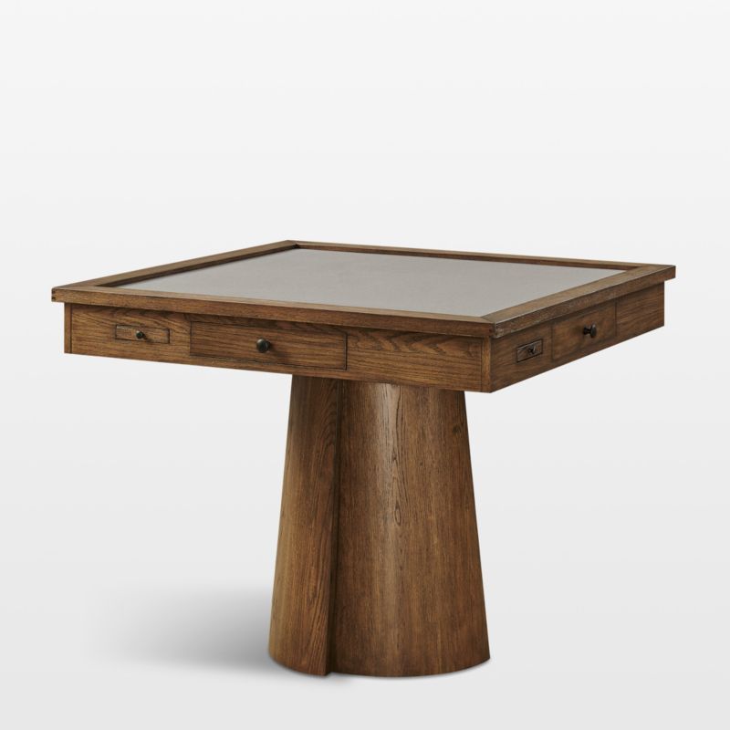 Ladera 40" Oak Wood Mahjong and Game Table - image 2 of 9