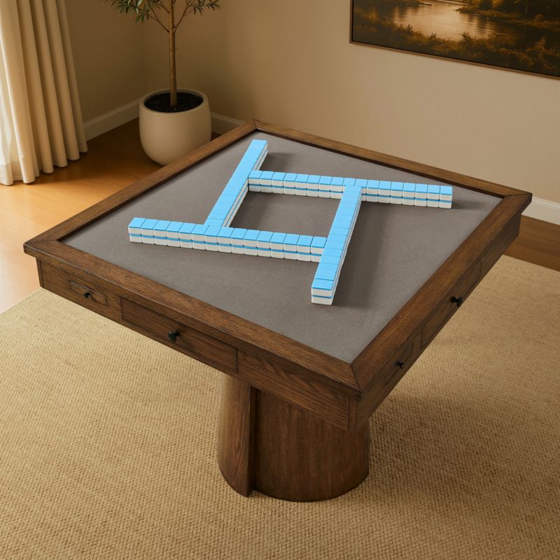 Ladera 40" Oak Wood Mahjong and Game Table - image 4 of 9