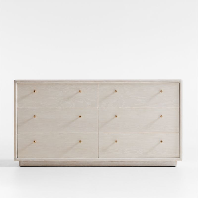 Lafayette Whitewashed Wood -Drawer Dresser