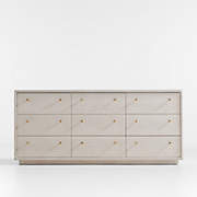 Keane Weathered Natural Wood 9 Drawer Dresser Reviews Crate Barrel