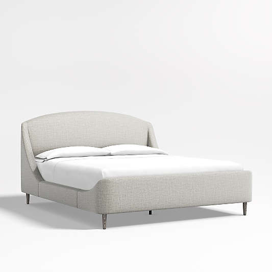 Lafayette Mist Grey Upholstered California King Bed