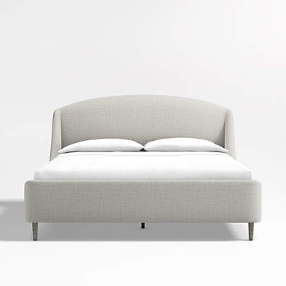 Lafayette Mist Grey Upholstered California King Bed