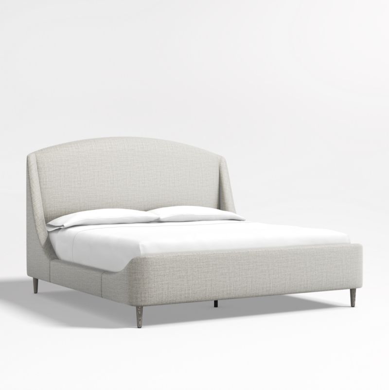 Lafayette Mist Grey Upholstered Tall King Bed - image 4 of 9