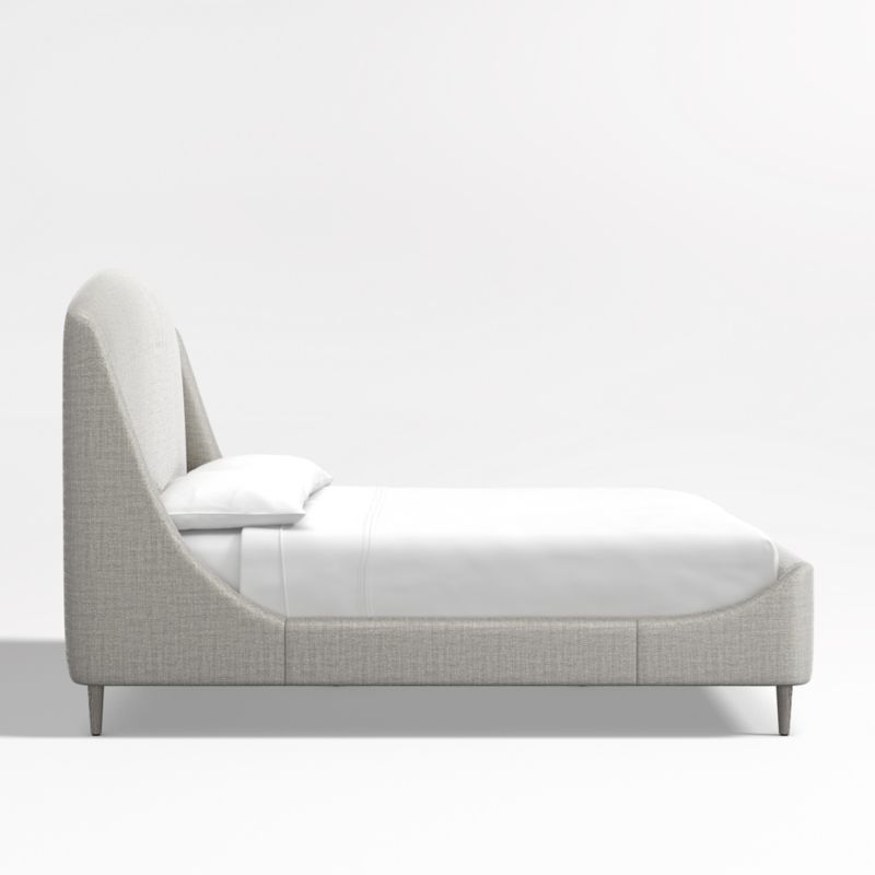 Lafayette Mist Grey Upholstered Tall King Bed - image 5 of 9