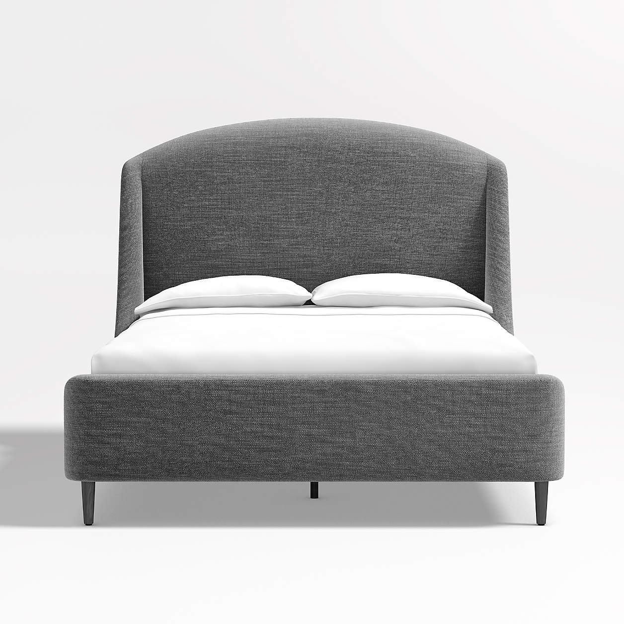Lafayette Charcoal Upholstered Tall Queen Bed Crate & Barrel Canada