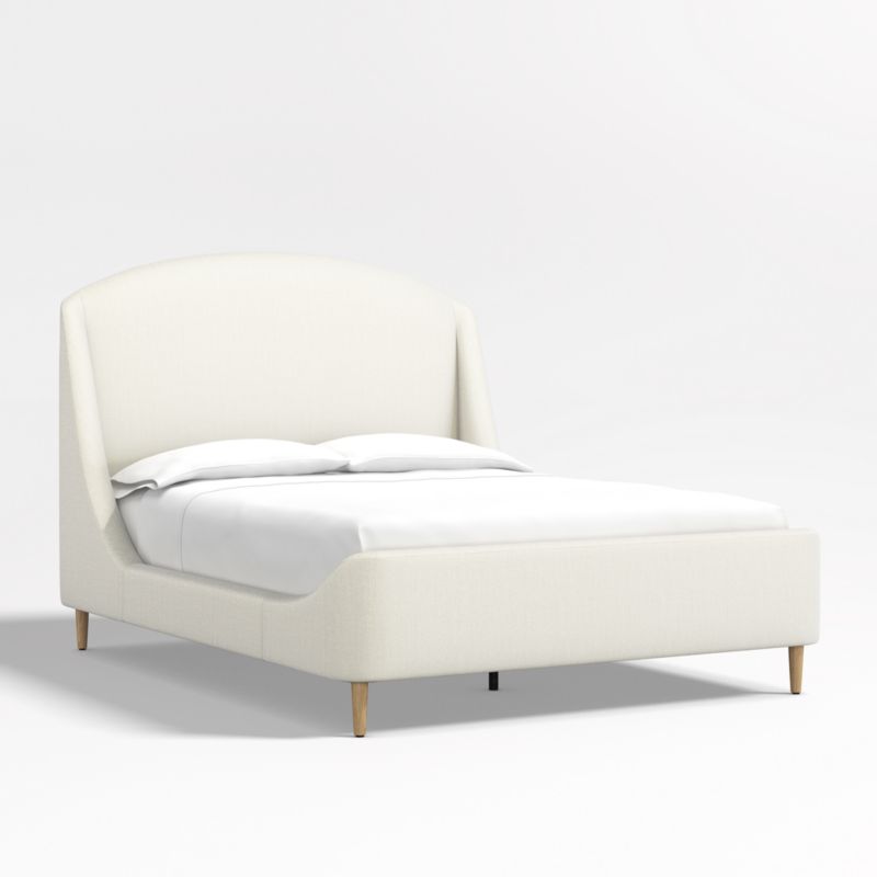 Lafayette Ivory Upholstered Tall Queen Bed