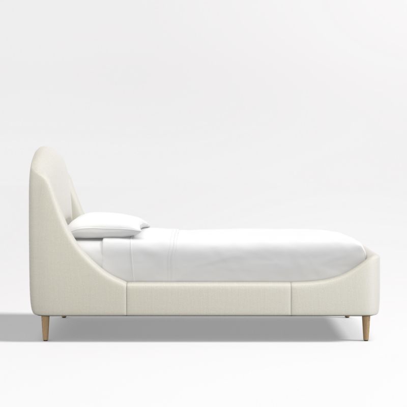 Lafayette Ivory Upholstered Twin Bed - image 4 of 11