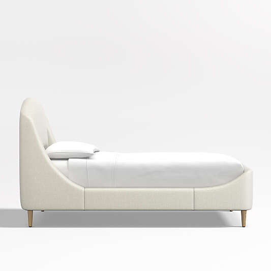 Lafayette Ivory Upholstered Twin Bed