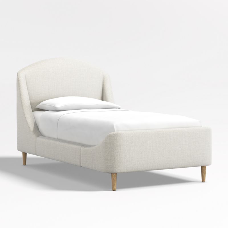 Lafayette Natural Beige Upholstered Twin Bed - image 3 of 14