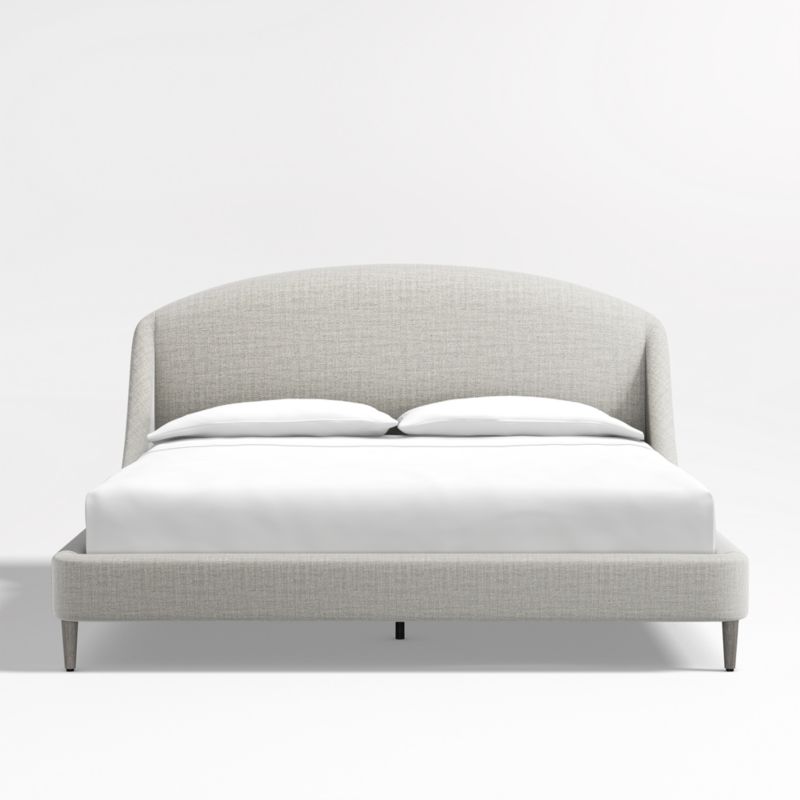 Lafayette Mist Grey Upholstered King Bed without Footboard - image 0 of 10