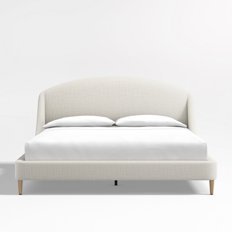 Lafayette Natural Upholstered King Bed without Footboard ...