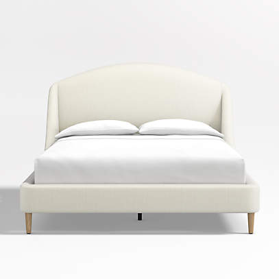 Lafayette Ivory Upholstered Queen Bed, Upholstered Queen Bed Headboard And Footboard
