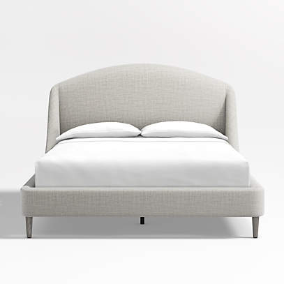 Lafayette Mist Upholstered Queen Bed, Upholstered Queen Bed Frame With Footboard