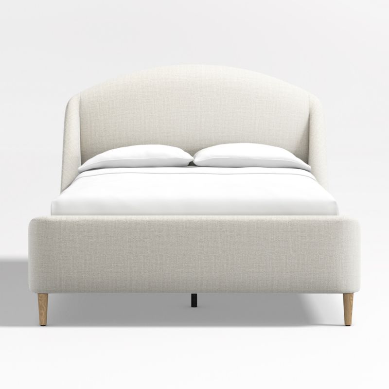 Lafayette Natural Beige Upholstered Full Bed