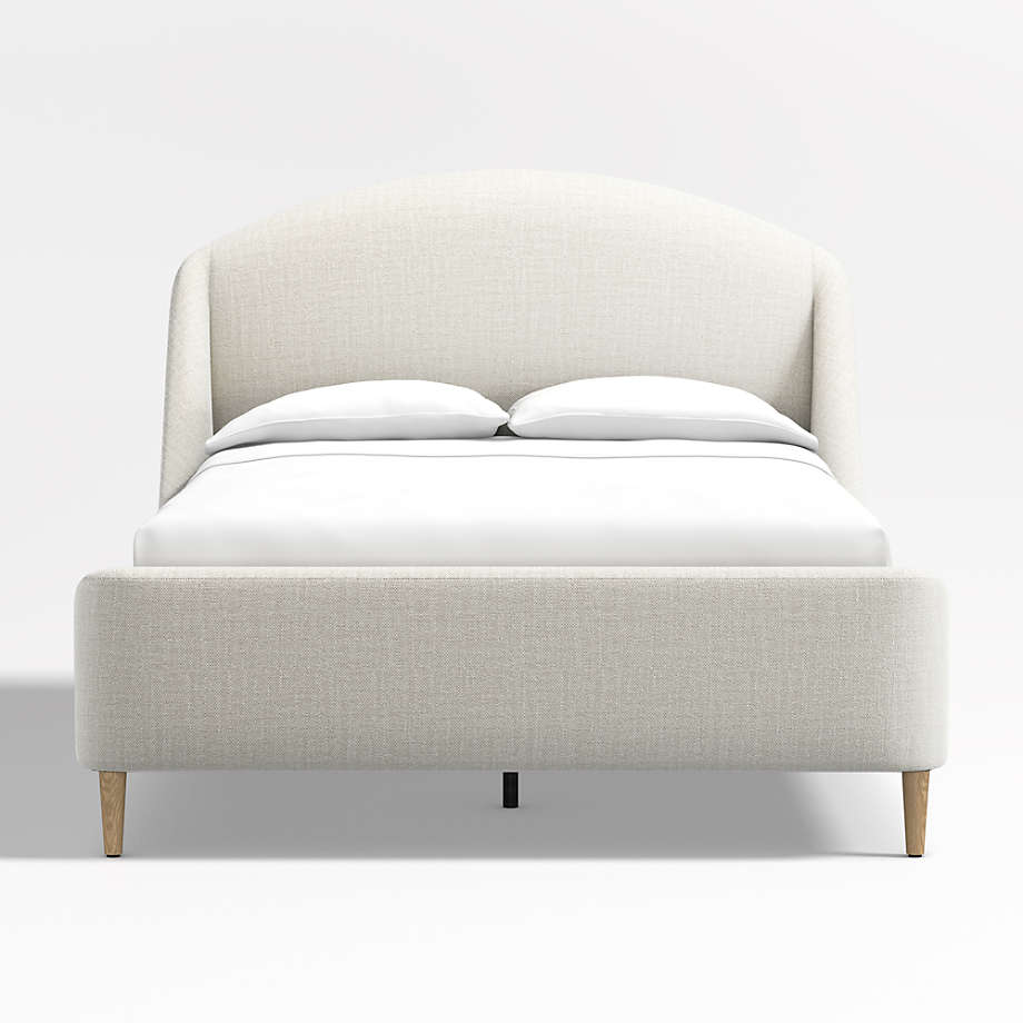 Lafayette Natural Upholstered Full Bed + Reviews Crate & Barrel Canada