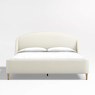 Lafayette Ivory Upholstered King Bed, King Size Upholstered Bed Frame Canada