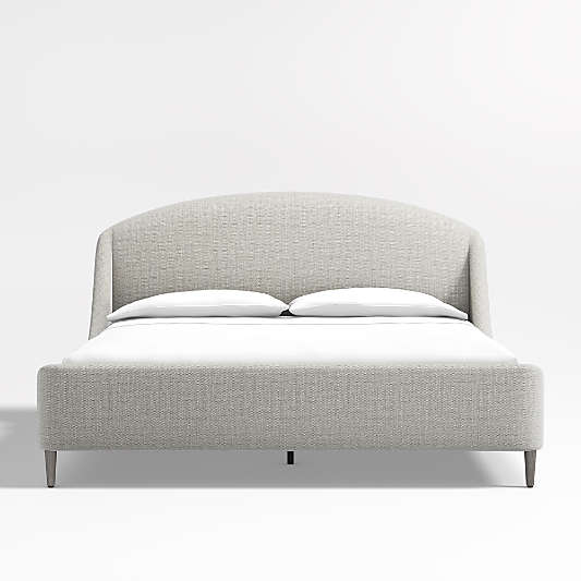 Lafayette Mist Grey Upholstered King Bed