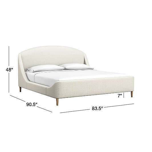 Lafayette Natural Beige Upholstered King Bed