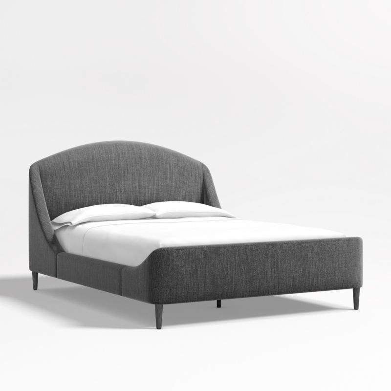 Lafayette Charcoal Grey Upholstered King Bed - image 3 of 9