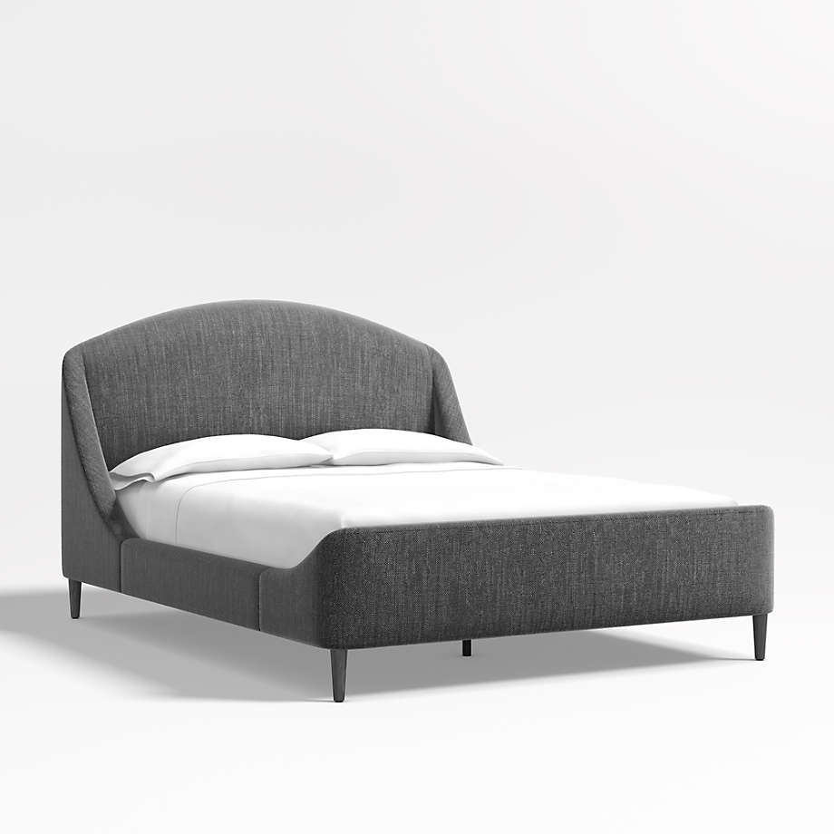 Lafayette Charcoal Grey Upholstered Queen Bed