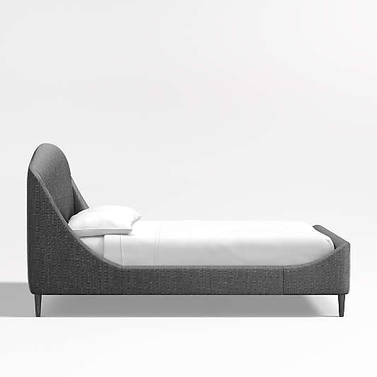 Lafayette Charcoal Grey Upholstered King Bed