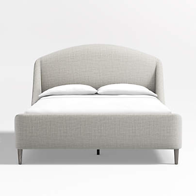 Lafayette Mist Grey Upholstered Queen Bed