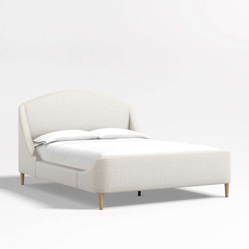 Lafayette Natural Beige Upholstered Queen Bed