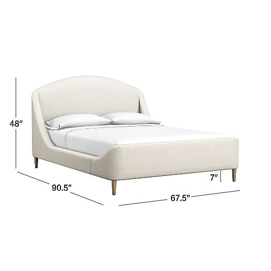 Lafayette Natural Beige Upholstered Queen Bed