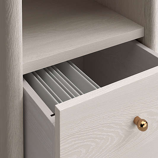 Lafayette 64" Whitewashed Desk with Outlets