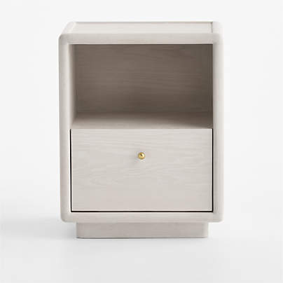 Lafayette 19" Whitewashed Wood Narrow Nightstand
