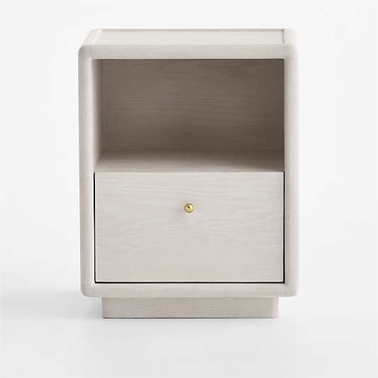 Lafayette 19" Whitewashed Wood Narrow Nightstand