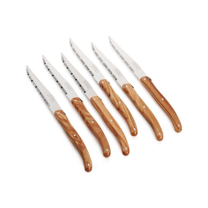 Laguiole ® Olivewood Steak Knives, Set of 6 - image 2 of 4