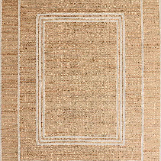 Lagos Jute and Wool Blend Ivory Handwoven Area Rug 8'x10'
