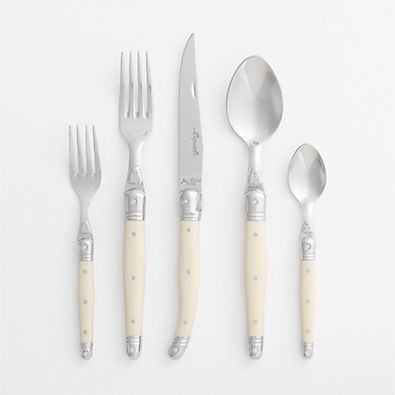 View Jean Dubost Laguiole ® Ivory 5-Piece Flatware Place Setting details