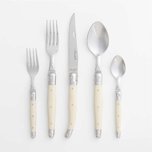 Jean Dubost Laguiole ® Ivory 20-Piece Flatware Set