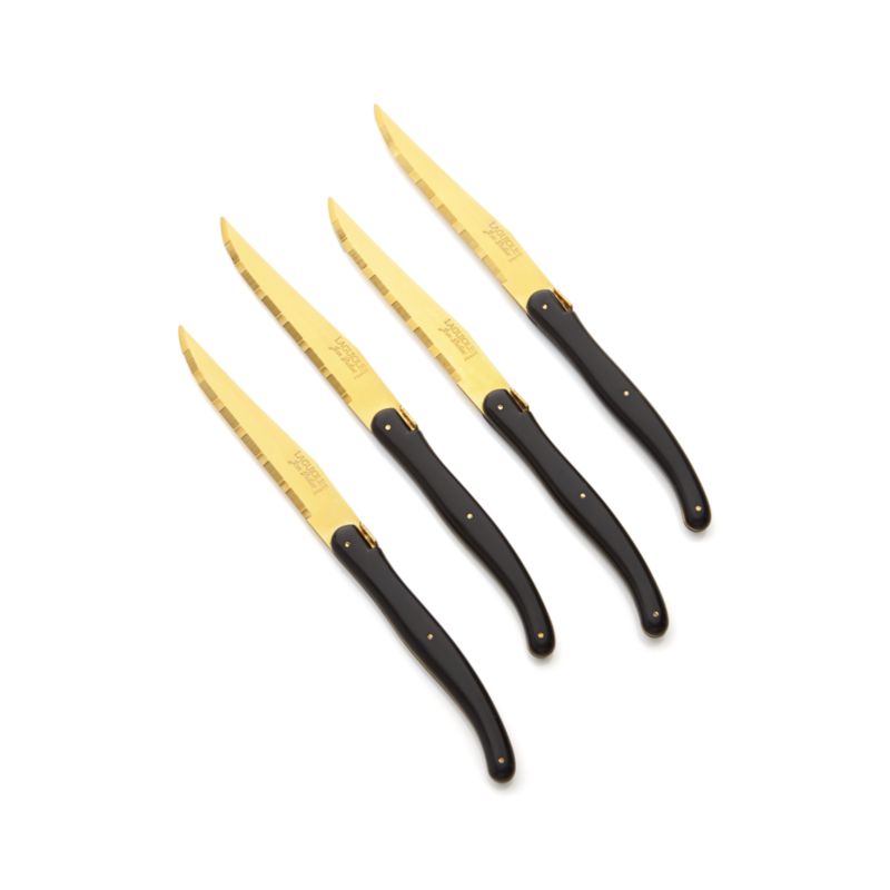 Laguiole ® Gold Steak Knives, Set of 4