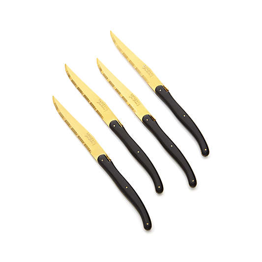 Laguiole ® Gold Steak Knives, Set of 4