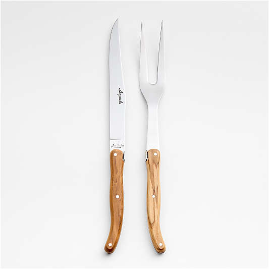 Jean Dubost Laguiole ® Olivewood Carving Set