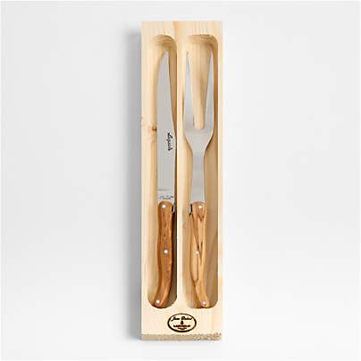 Jean Dubost Laguiole ® Olivewood Carving Set