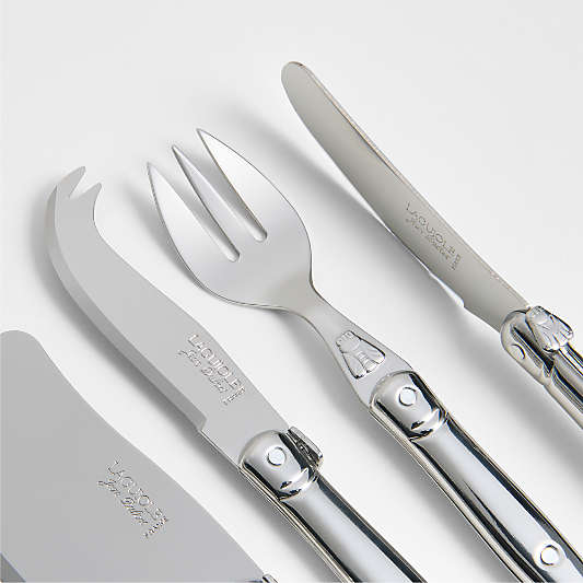 Jean Dubost Laguiole ® Stainless Cheese Knife 4-Piece Set
