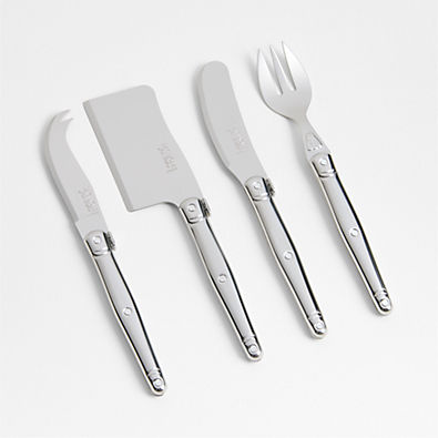 View Jean Dubost Laguiole ® Stainless Cheese Knife 4-Piece Set details