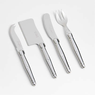 Jean Dubost Laguiole ® Stainless Cheese Knife 4-Piece Set