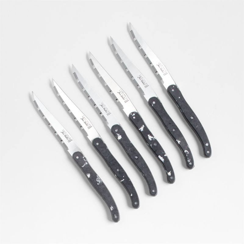 Jean Dubost Laguiole ® Sense Black Steak Knife Block, Set of 6 - image 1 of 3